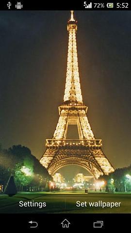 HD Eiffel Tower Live Wallpaper截图3