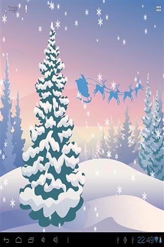 Santa Claus Snowflake Live Wallpaper截图2