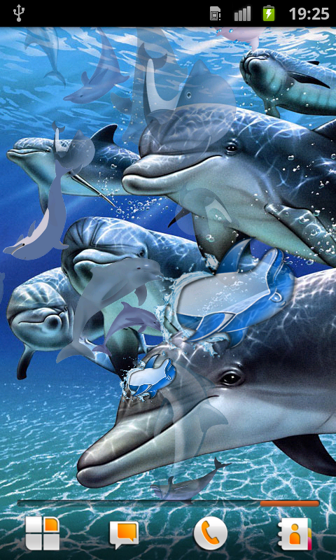 3D jumping dolphin HD Live Wallpaper截图1