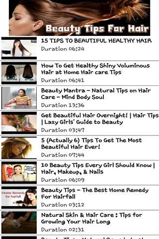 Beauty tips for hair截图1