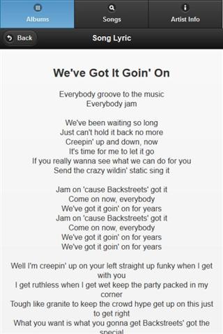 Backstreet Boys All Lyrics截图3