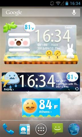 Cute Garden Style Reward GO Weather EX截图1