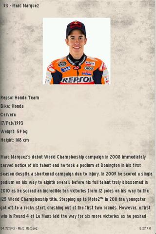 MotoGP 2014 Riders & Calendar截图3