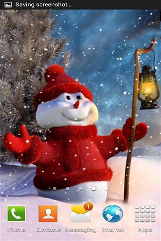 圣诞雪人壁纸 Christmas Snowman LWP截图4