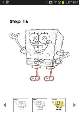 教你画海绵 How 2 Draw Spongebob Squarepants截图1