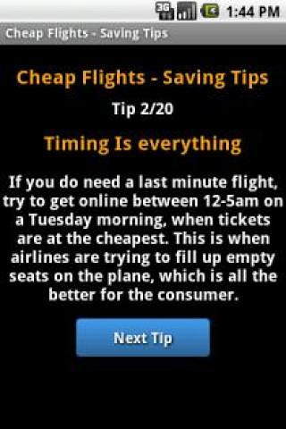 Cheap Flights - Saving Tips截图1