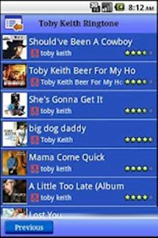 Toby Keith 铃声截图2