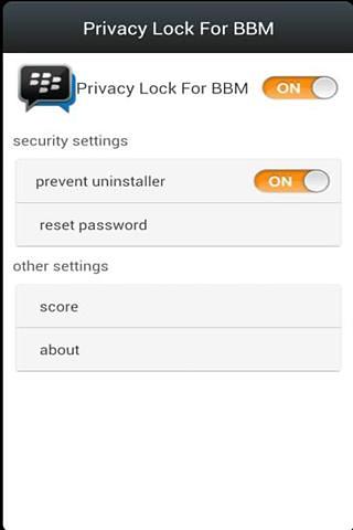 Privacy Lock For BBM截图3